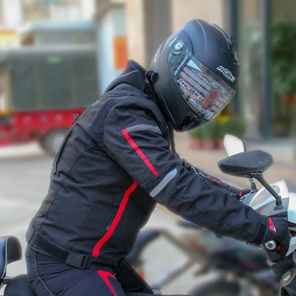 HEROBIKER Waterproof Motorcycle Jacket Man Racing Suit Wearable Motorcycle Jacket+Motorcycle Pants Moto Set With EVA Protection