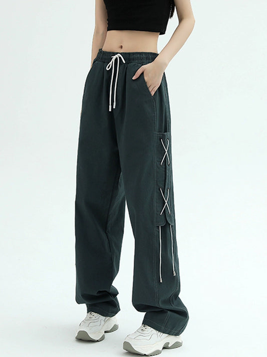 Retro Design Niche Hiphop Casual Working Pants