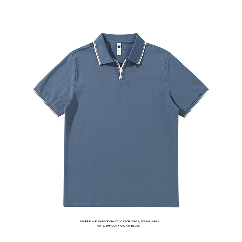 Island Summer Half Sleeve Casual Polo Shirt Lapel T-shirt