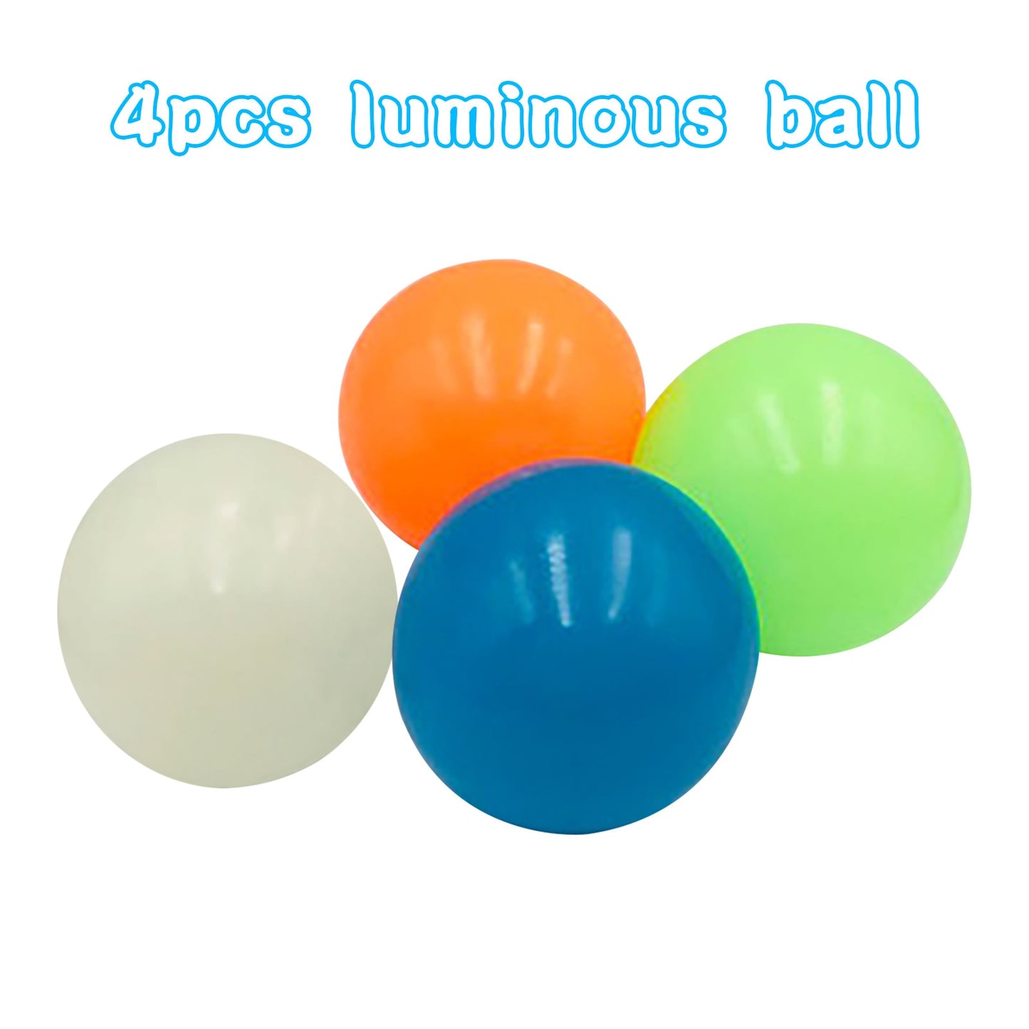 45/70mm Stick Wall Ball Glowing Fidget Toy  Stress Reliefer Kids