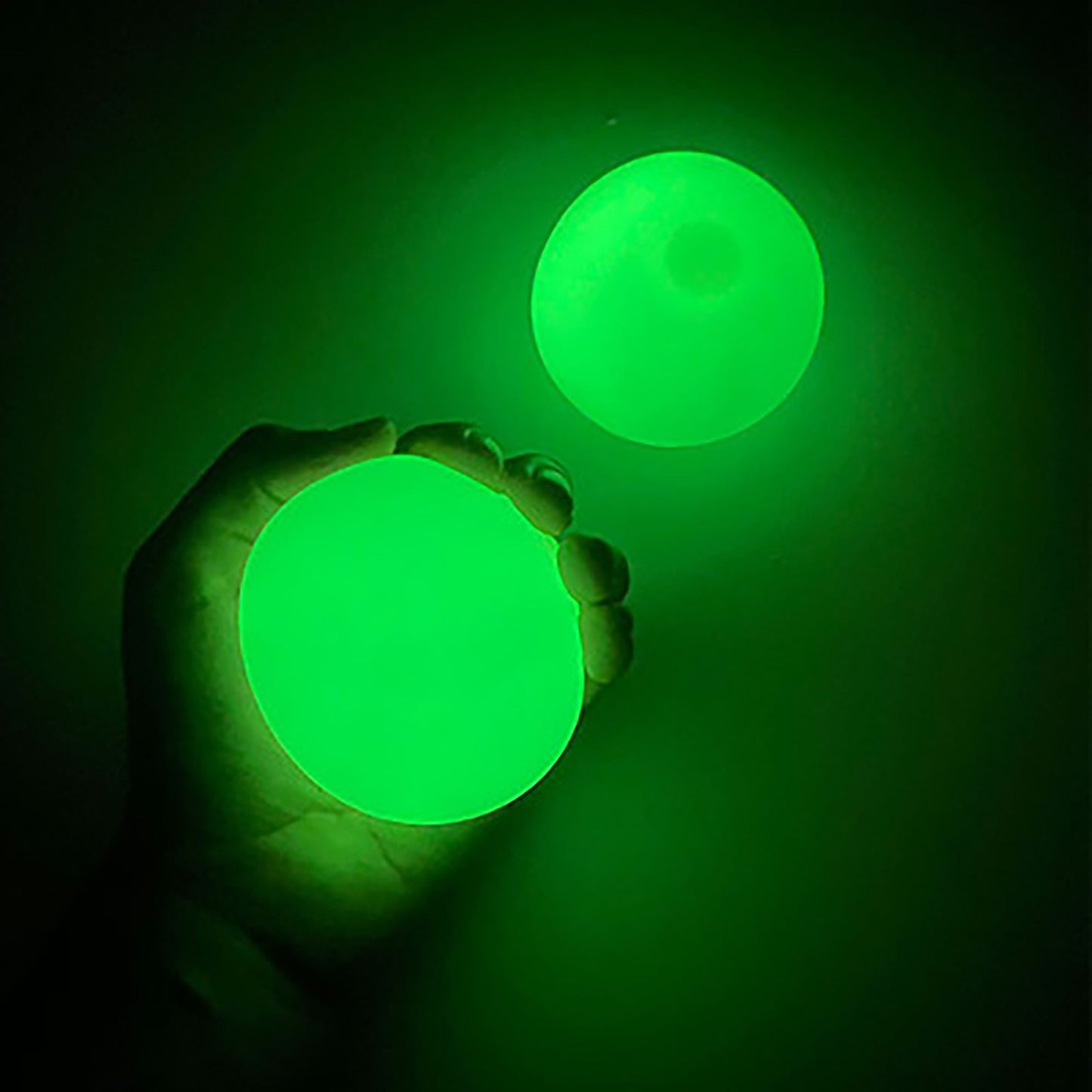 45/70mm Stick Wall Ball Glowing Fidget Toy  Stress Reliefer Kids