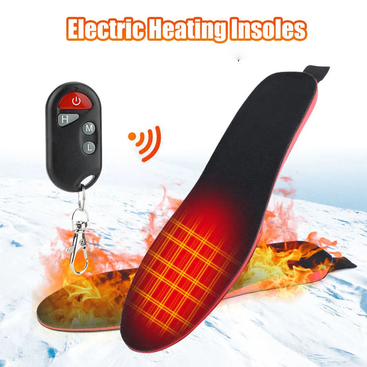 Wireless Remote Control Heating Shoe Insoles for Men Women