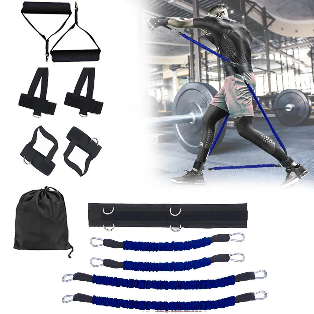 1 Set Resistance Band Boxing Muay Training Stretching Strap Set Gym Workout Fintess Exercises Waist Leg Strength Training Belt