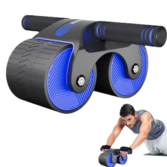 Abs Belly Wheel Automatic Rebound Mute Abdominal Exerciser Training Arm Muscles Bodybuilding Roller Wheel Workout Equipment