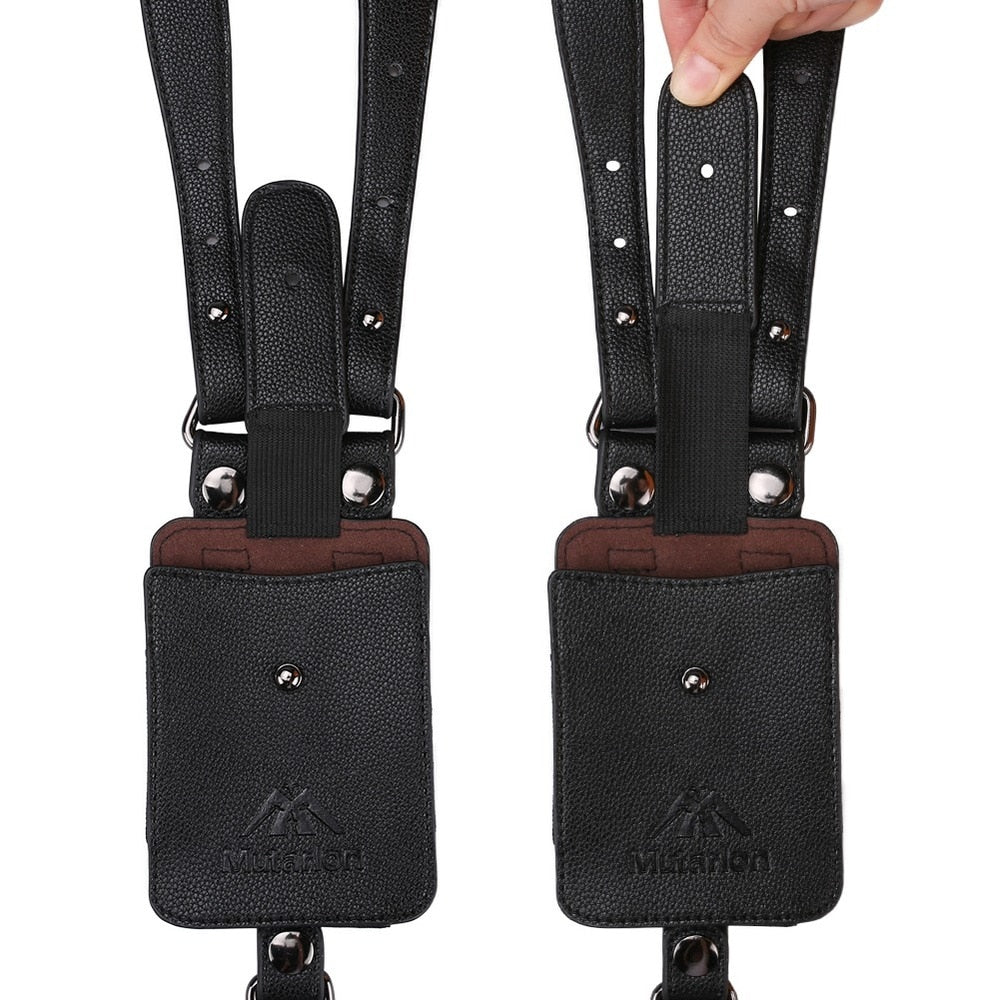 Anti-Thief Underarm Double Shoulder Wallet Bag Hidden Holster Belt