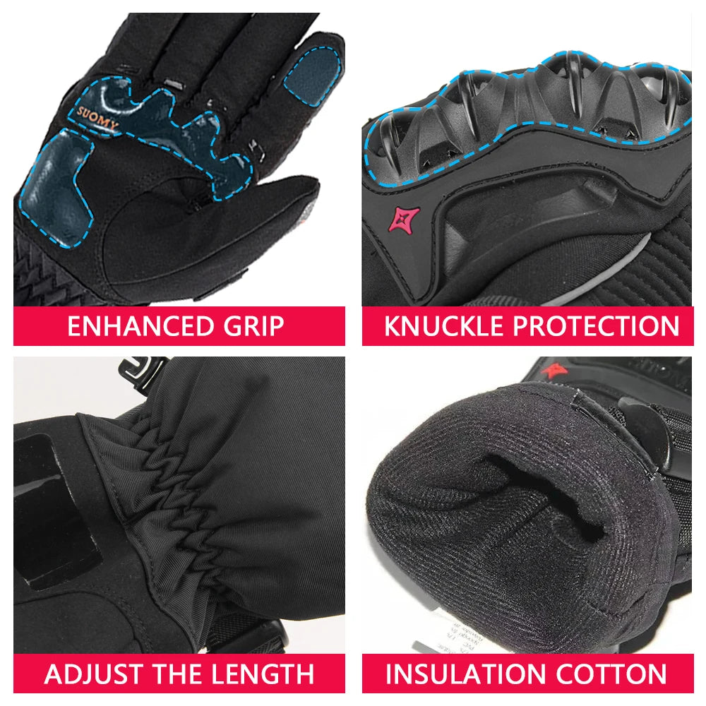 Protective Motorcycle Gloves Windproof Waterproof