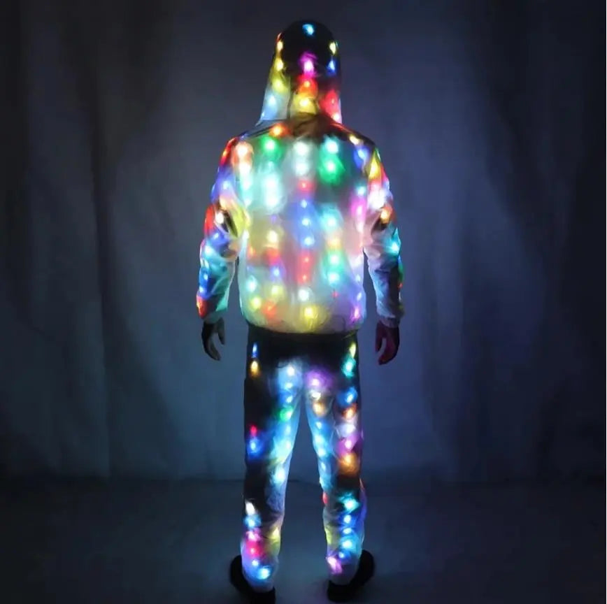 Creative  Colorful Flash LED Light Emitting Pants Waterproof Clothes