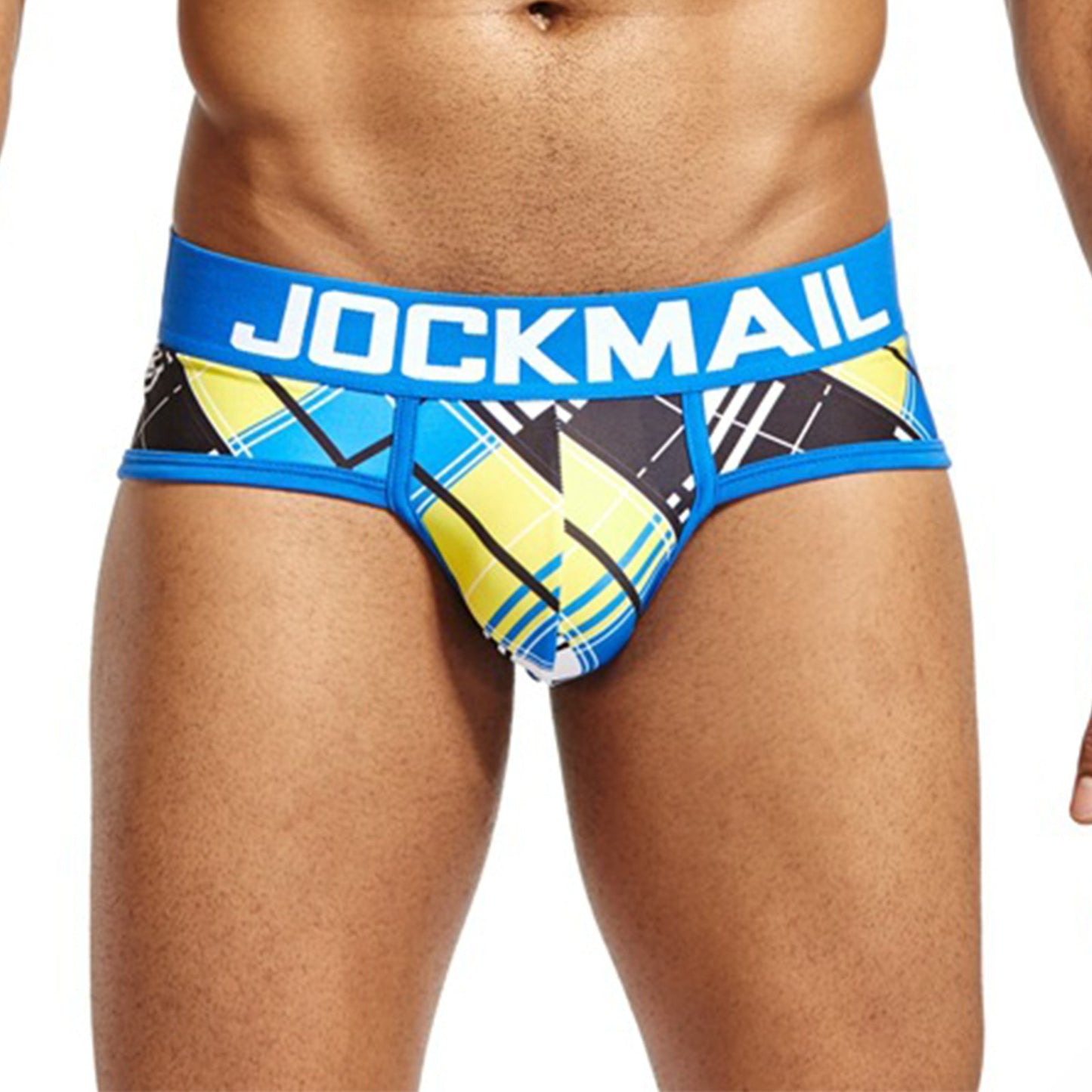 JOCKMAIL Brand Sexy underwear men briefs Plaid print Fast drying