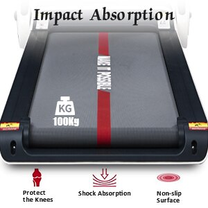 US Stock 2.0 HP Folding Treadmill for Home with 4-inch LCD Display Pulse Monitor