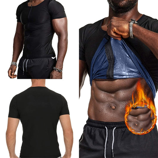 Men Sweat Enhancing Body Shaper for Weight Loss Workout Fitness Shapewear - adamshealthstore