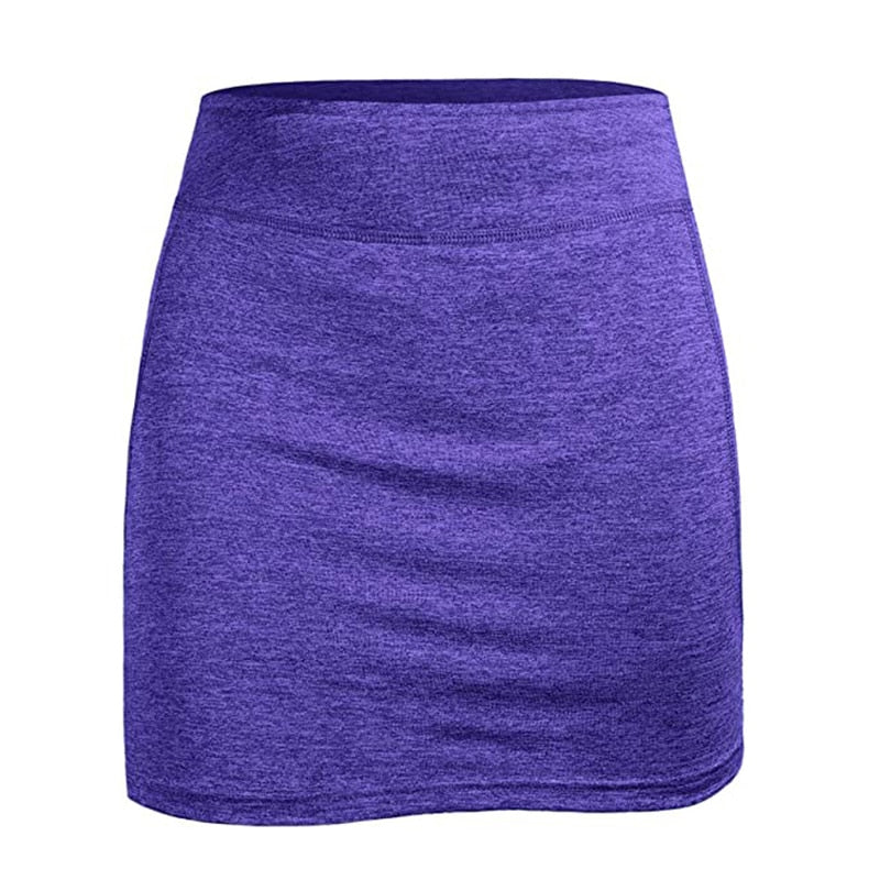 2 In 1 Tennis Skirt Sport Fitness Skorts Running Yoga Skirt High Waist Quick Drying Anti Exposure Short Skirts Workout Clothing - adamshealthstore
