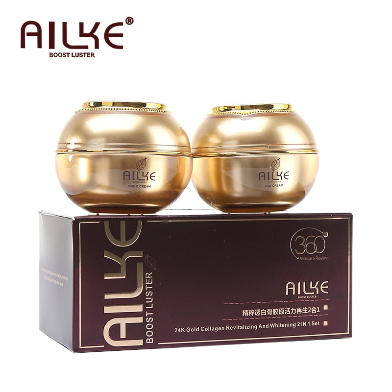 AILKE Facial Skin Care Cream With Collagen:  Whitening, Dark Spot Remover, Anti-Freckles,  Wrinkle Repair.  Premium Face Product - adamshealthstore