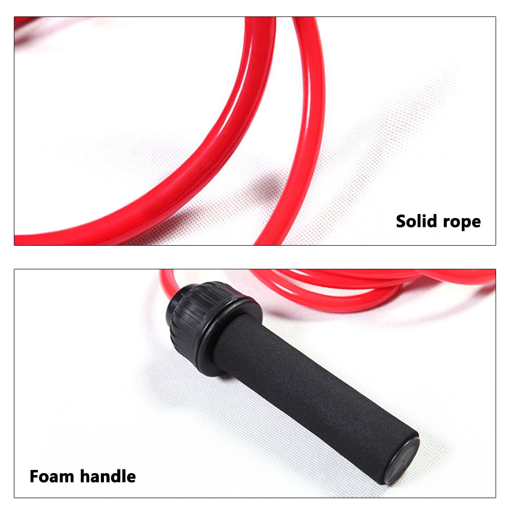 Fitness Equipment Explosive weight-bearing bold and heavy sport jump rope Fitness exercise adjustable skipping - adamshealthstore
