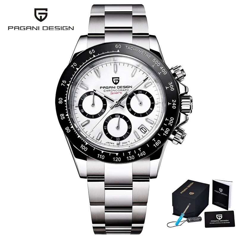 PAGANI New DESIGN 2023 Mens Watches Quartz Business Watch Mens Watches Top Brand Luxury Watch Men Chronograph VK63 - adamshealthstore