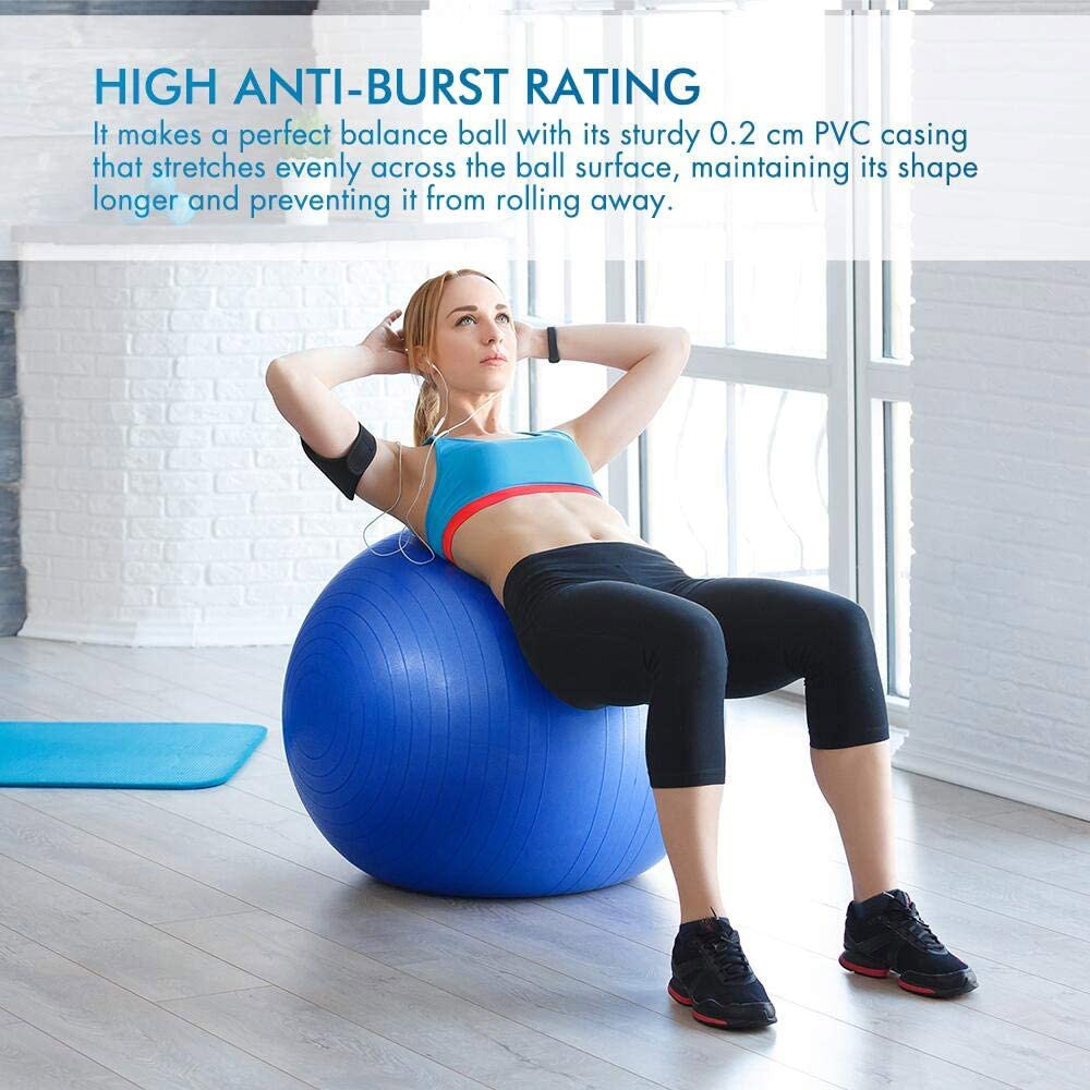 Sport Yoga balance Balls Gym Fitball Exercise Workout Fitness Pilate Ball - adamshealthstore