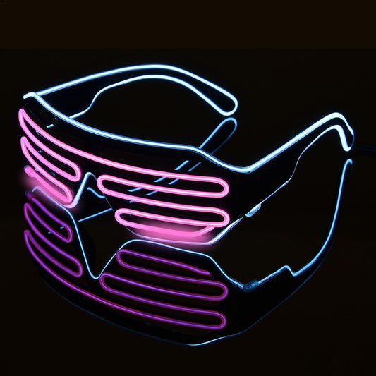 Standard Style 2-Color EL Flash LED Light Glasses