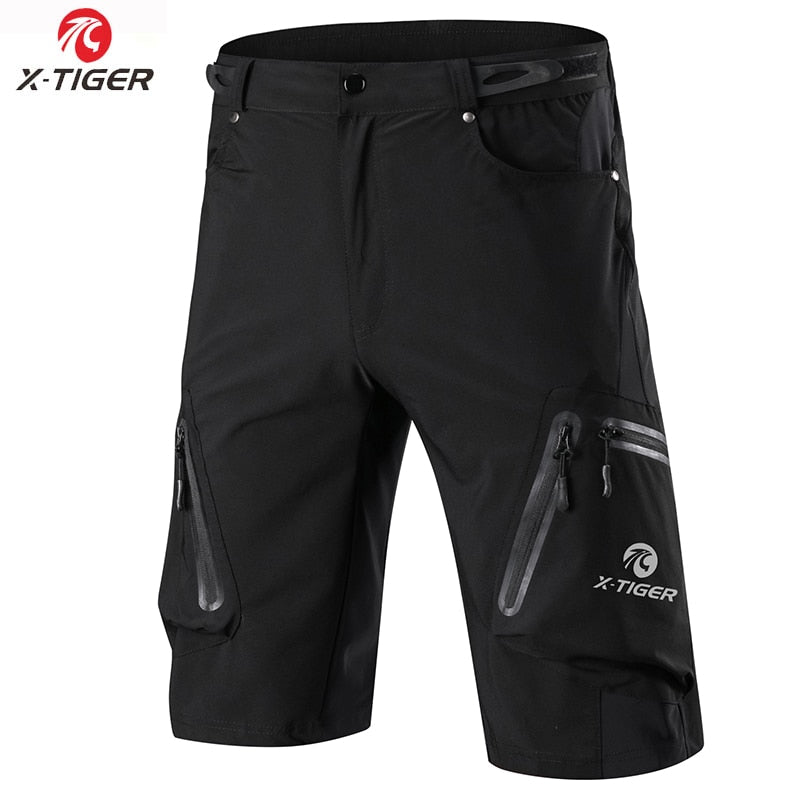 X-Tiger Summer Mens Cycling Shorts Mountain Bike Downhill Shorts Loose Outdoor Sports Riding Road MTB Bicycle Short Trousers - adamshealthstore