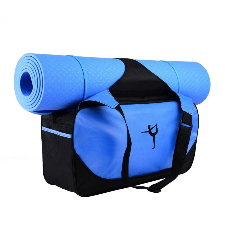 Multifunctional Sport Bag Clothes Yoga Bag Yoga Backpack Shoulder Waterproof Yoga Pilates Mat Case Bag Carriers Gym Without Mat - adamshealthstore