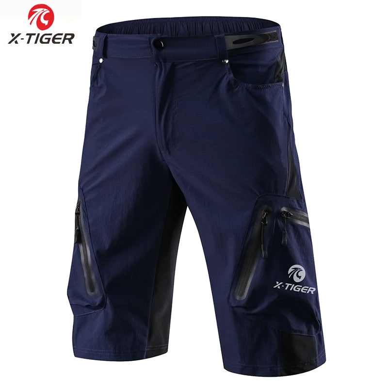 X-Tiger Summer Mens Cycling Shorts Mountain Bike Downhill Shorts Loose Outdoor Sports Riding Road MTB Bicycle Short Trousers - adamshealthstore