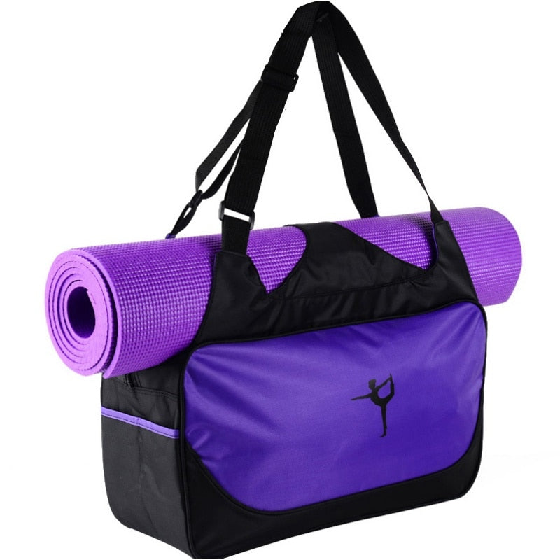 Multifunctional Sport Bag Clothes Yoga Bag Yoga Backpack Shoulder Waterproof Yoga Pilates Mat Case Bag Carriers Gym Without Mat - adamshealthstore