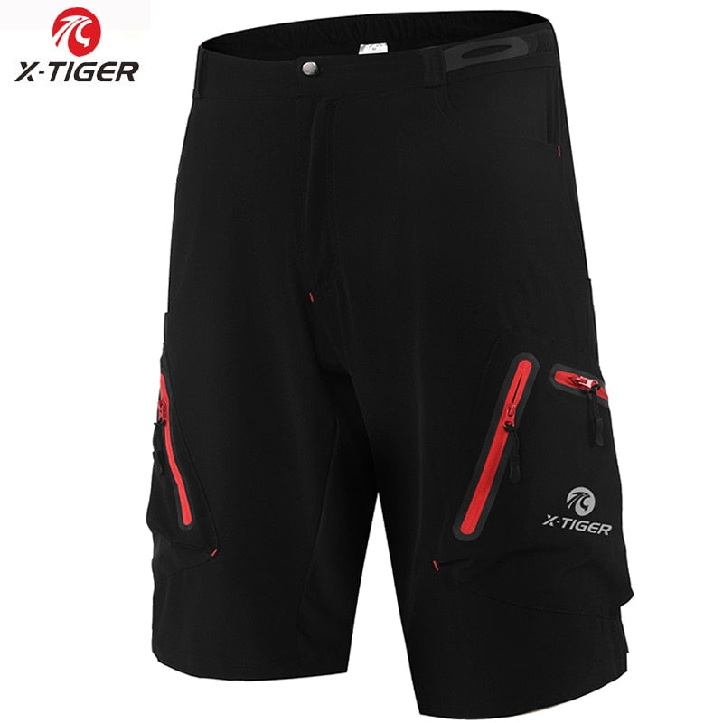 X-Tiger Summer Mens Cycling Shorts Mountain Bike Downhill Shorts Loose Outdoor Sports Riding Road MTB Bicycle Short Trousers - adamshealthstore