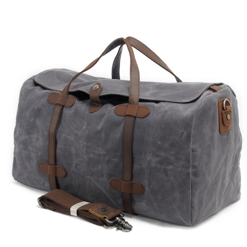 Waterproof Canvas Gym Bag Outdoor Shoulder Travel Duffel Luggage Crossbody Hangbag Large Capacity Sports Trainning Bags XA837D - adamshealthstore