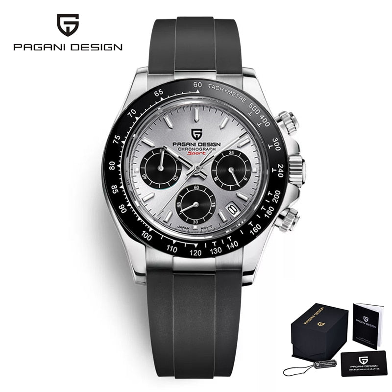 PAGANI New DESIGN 2023 Mens Watches Quartz Business Watch Mens Watches Top Brand Luxury Watch Men Chronograph VK63 - adamshealthstore