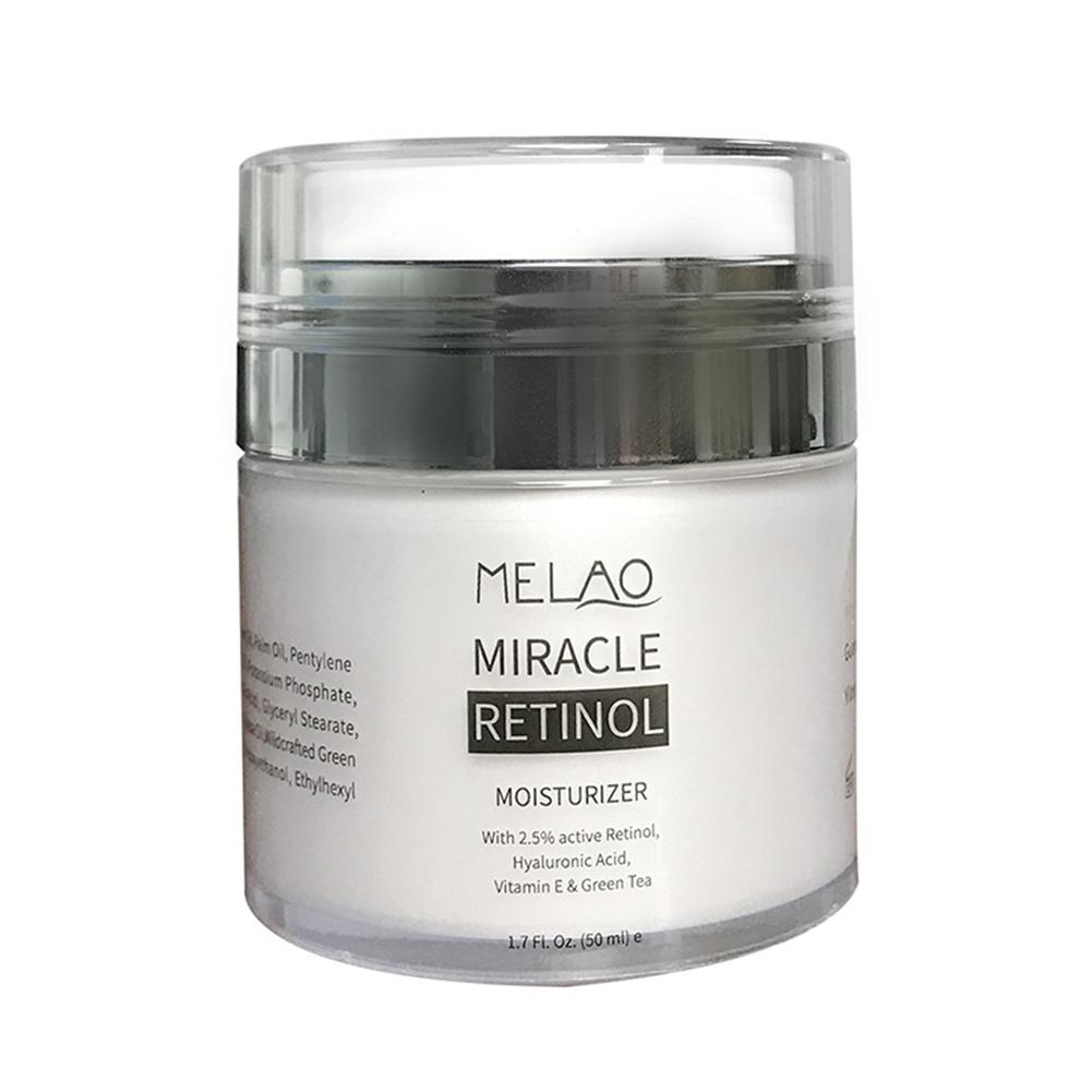 MELAO 2.5 Retinol Moisturizer Cream Hyaluronic Acid Anti Aging And Reduces Wrinkles And Fine Lines Day And Night Retinol Cream - adamshealthstore