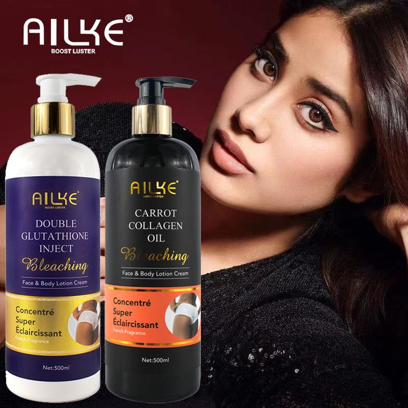 AILKE Anti-wrinkle Body Lotion, With Natural Organic Collagen: Daily Moisturizing, Lightening, Glowing Skin Care For Men & Women - adamshealthstore