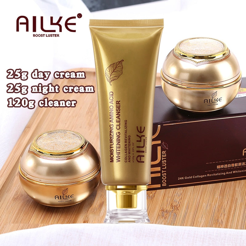 AILKE Facial Skin Care Cream With Collagen:  Whitening, Dark Spot Remover, Anti-Freckles,  Wrinkle Repair.  Premium Face Product - adamshealthstore