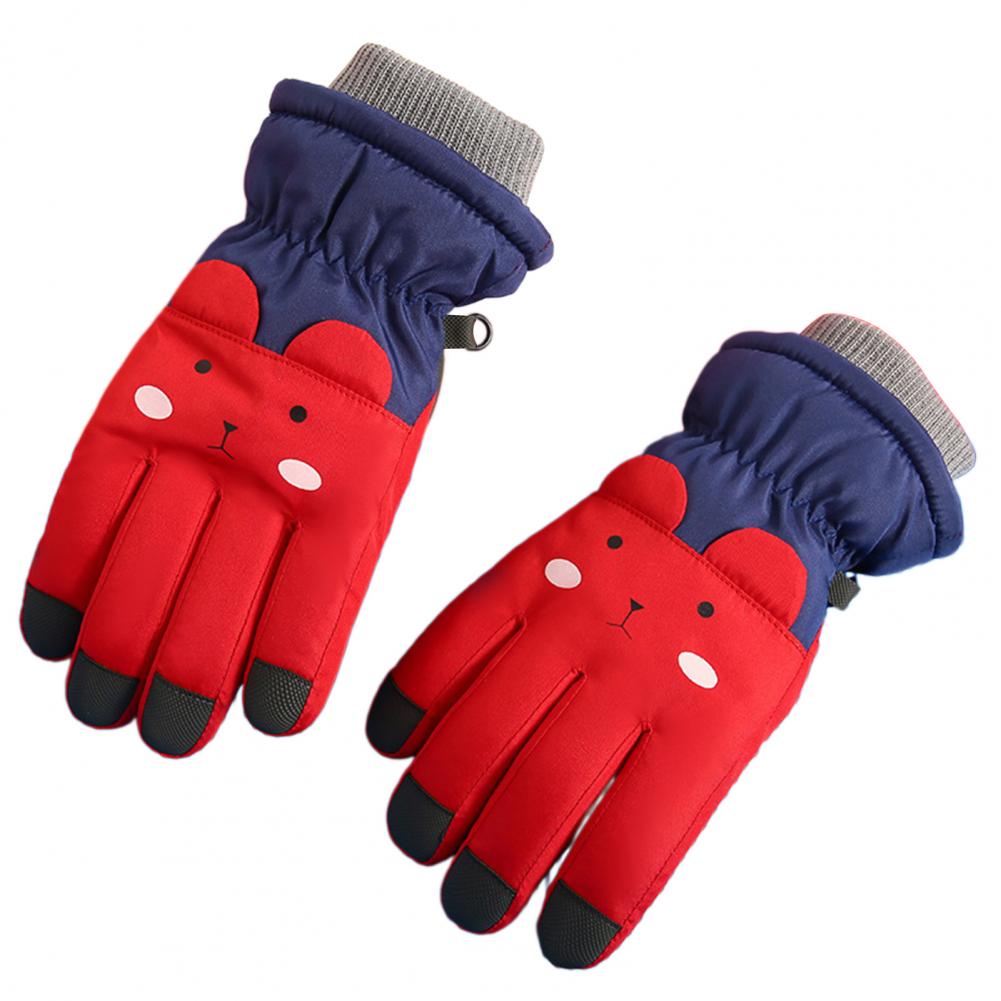 Ski Gloves 1 Pair Useful Anti-slip Flexible  Adjustable Wrist Band Winter Gloves for Winter Sports - adamshealthstore
