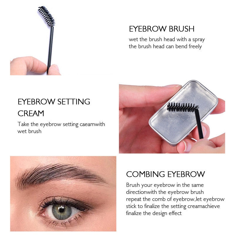 24 Pcs Clear Eye Brow Wax Gel Cosmetic for Eyes Brow Soap Free Shipping Eye Makeup Products Eyebrow Styling Gel Brows - adamshealthstore