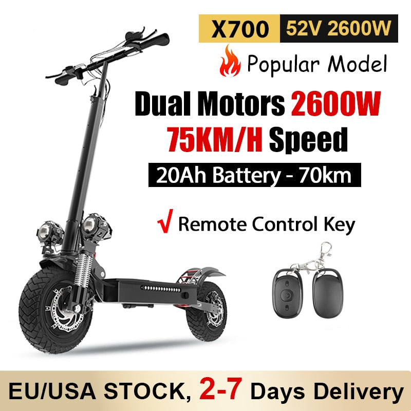 USA STOCK Electric Scooter Adults 5600W Dual Motors Powerful E-Scooter Off Road Fat Tire 20ah 26ah Battery