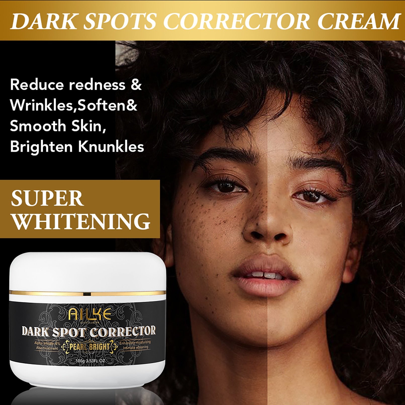 AILKE Collagen Skin Care:  Even Skin Tone, Remove Dark Spots, For Dark Skin, Black Skin, African Skin, Caramel Skin - adamshealthstore
