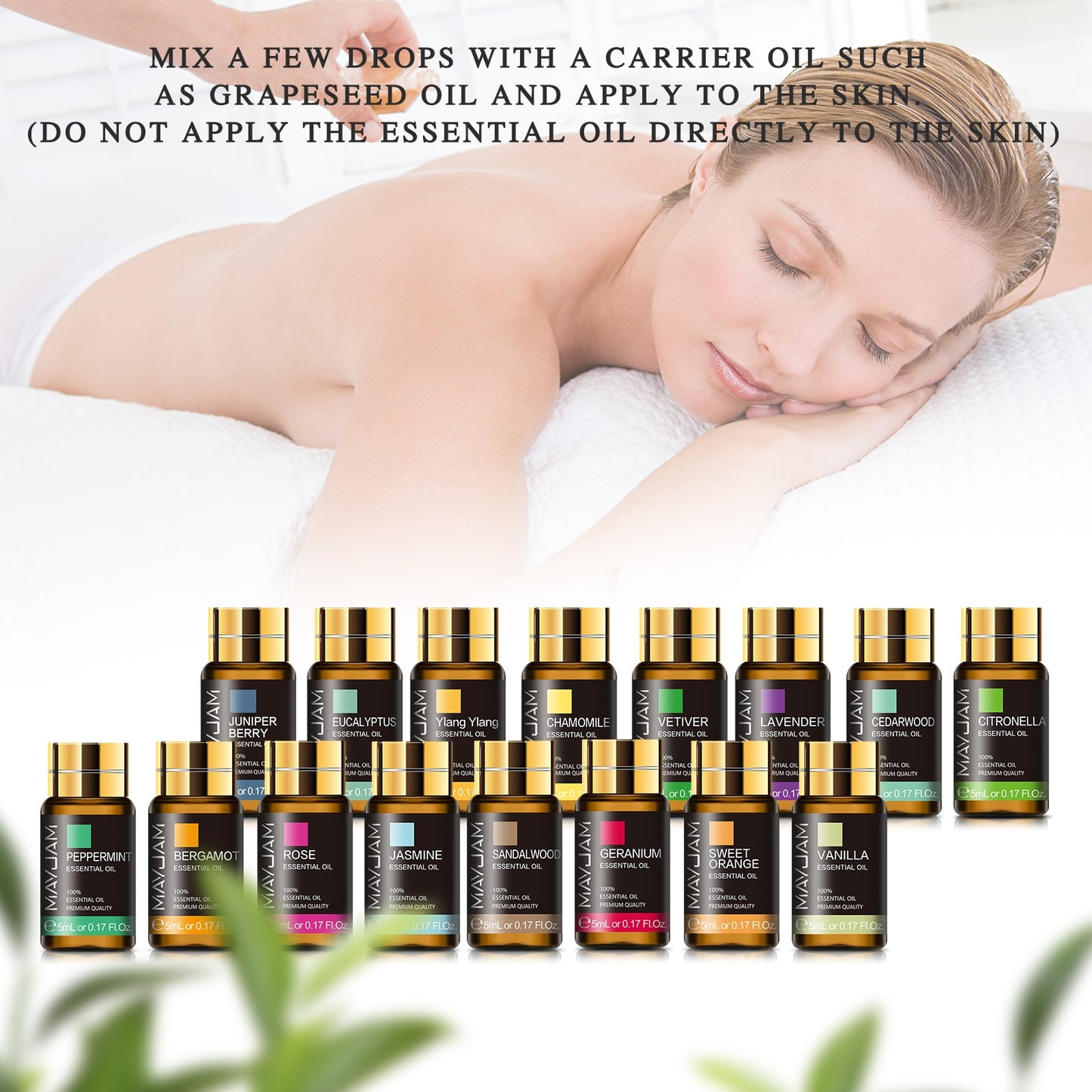 28pcs Pure Natural Essential Oils Gift Set: Massage, Stress Relief, Shower Diffuser, Aroma Oil, Lavender, Vanilla, Sage Jasmine, Rose, and More... - adamshealthstore
