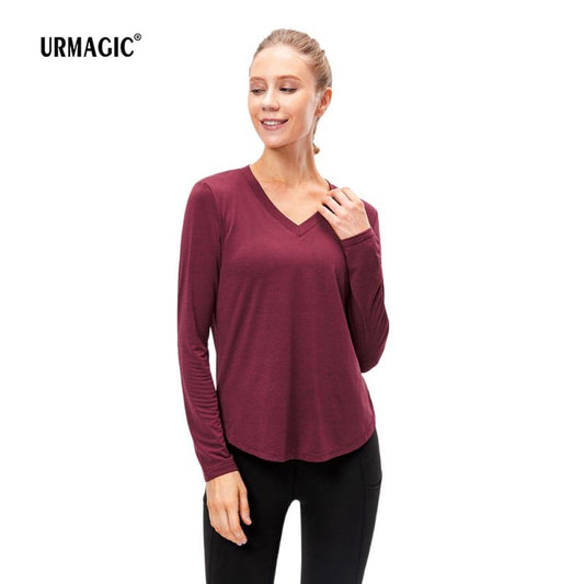 Women Shirt Quick Drying Autumn Winter Fitness Yoga Gym Suit Training Top Loose Fashion Breathe Bodybuilding - adamshealthstore