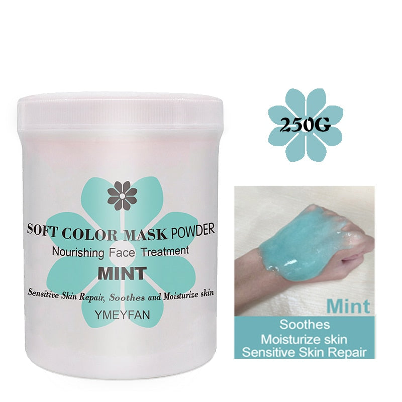 Natural Soft Hydro Jelly Mask Powder Set: Peel Off Facial Mask Jar SPA Whitening Rose Collagen Hyaluronic Acid Skincare - adamshealthstore