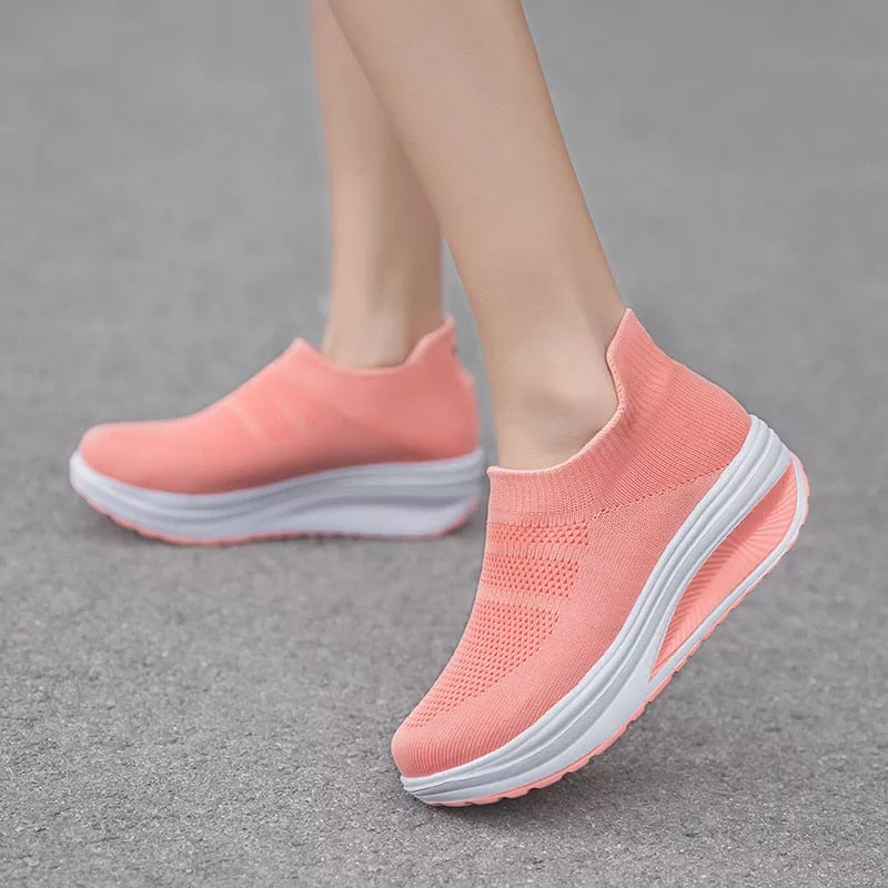 2022 new fashion mesh breathable platform casual shoes women sneakers female footwear plus sizes - adamshealthstore