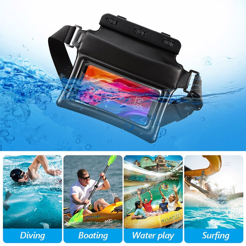 Waterproof Swimming Bags, Waist Phone Case Pouch, Gym Dry Bag Beach Toy Storage Shoulder Bag Accessories - adamshealthstore