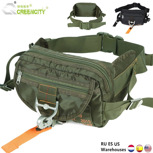 Tactical Waist Pack Portable Fanny Pack Outdoor Hiking Travel Large Army Waist Bag Military Cycling Camping Hiking Hunting - adamshealthstore