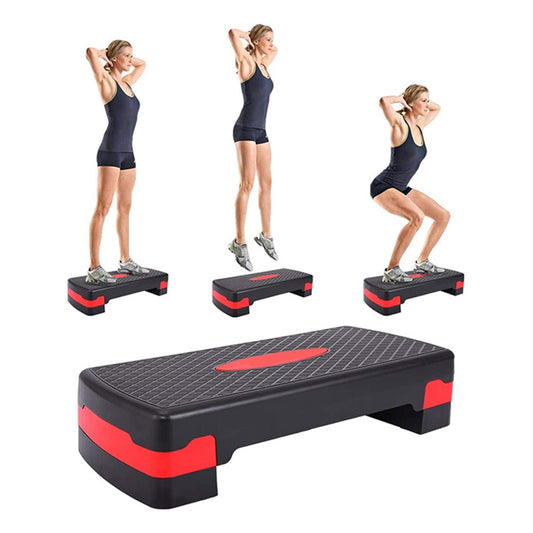 Adjustable Aerobic Pedals Home Gym Training Fitness Aerobic Stepper Wear Resistant Non Slip Sturdy Durable Pedal Stepper Board