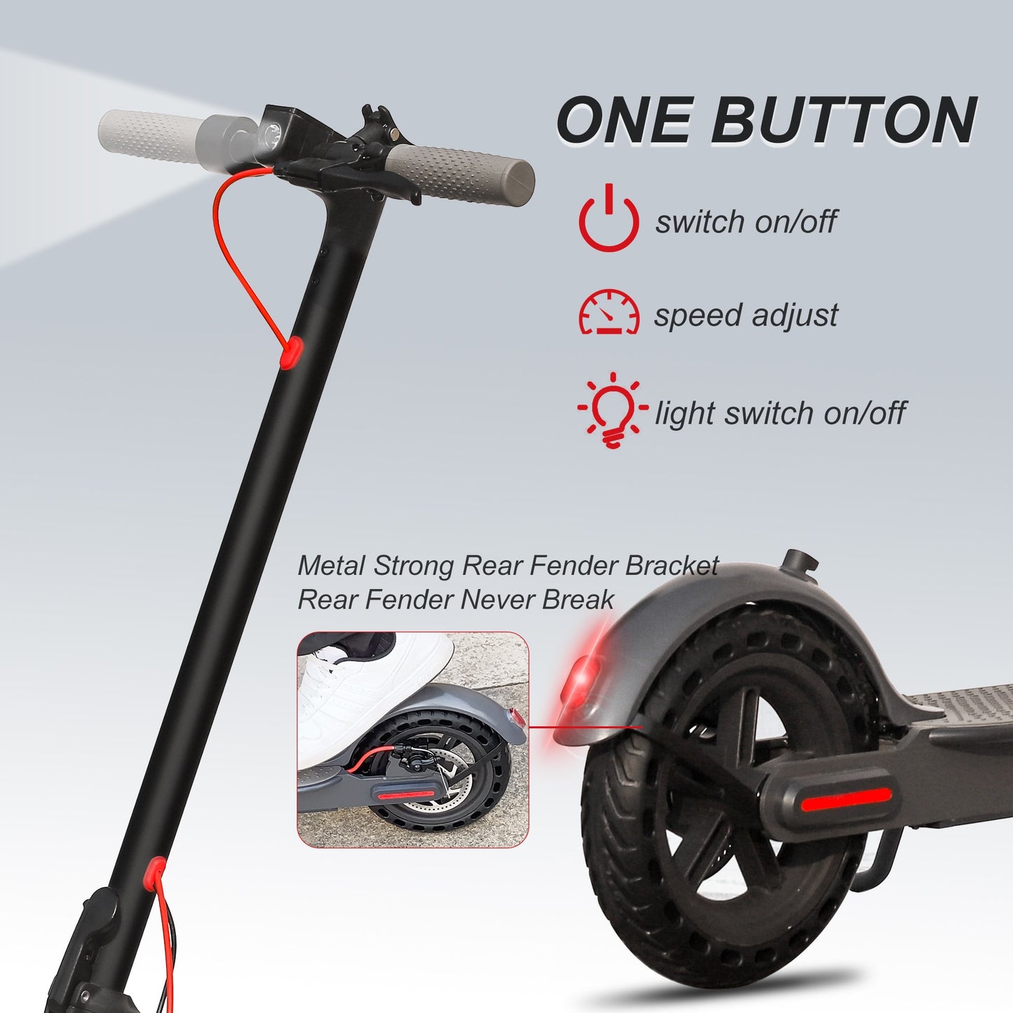 AOVOPRO New Upgraded Electric Scooter 350W 31km/h Adult APP Smart Scooter Shock-absorbing Anti-skid Folding Electric Scooter