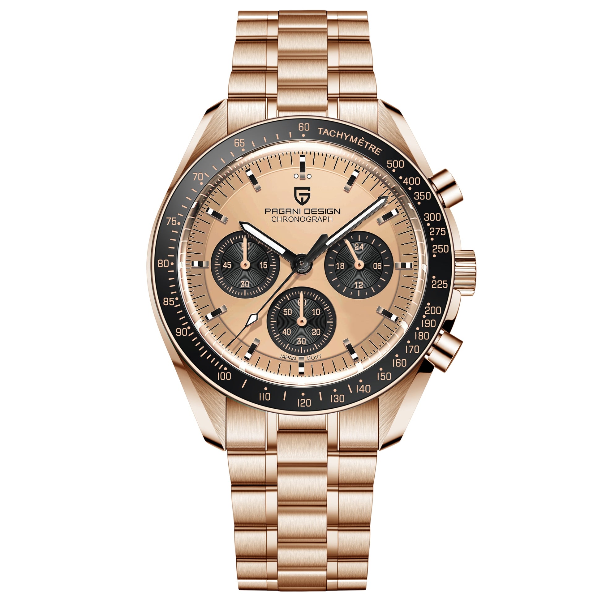 2023 New PAGANI DESIGN Chronograph Top Brand Luxury Rose Gold Quartz Watch for men  Automatic Date Wrist Watch Waterproof Clock - adamshealthstore
